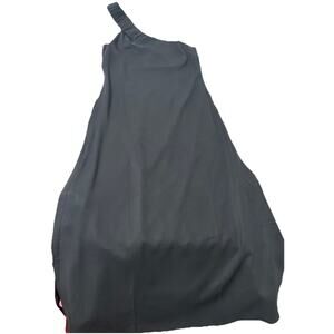 Terea By Andrea Pitter Women’s Black Sylvie Pockets One Shoulder Zip Maxi XL NWT